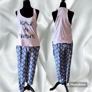 GEORGE 2/$25 sleepwear (pants and tank top) set size medium